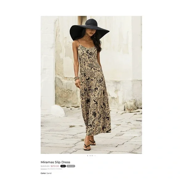 Peruvian Connection Maxi Slip Dress MEDIUM - Picture 2 of 10